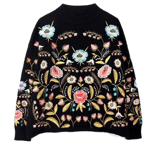 Blusa Bordada de Flores con Acabado Industrial - Image 9