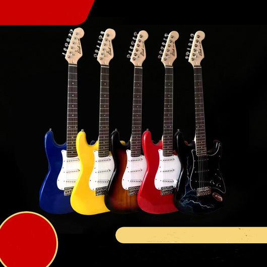 Guitarra Eléctrica Estilo ST Lightning Multicolor para Principiantes - Image 10