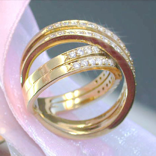 Anillo Elegante Doble Fila con Cruz y Circonita para Mujer - Image 8