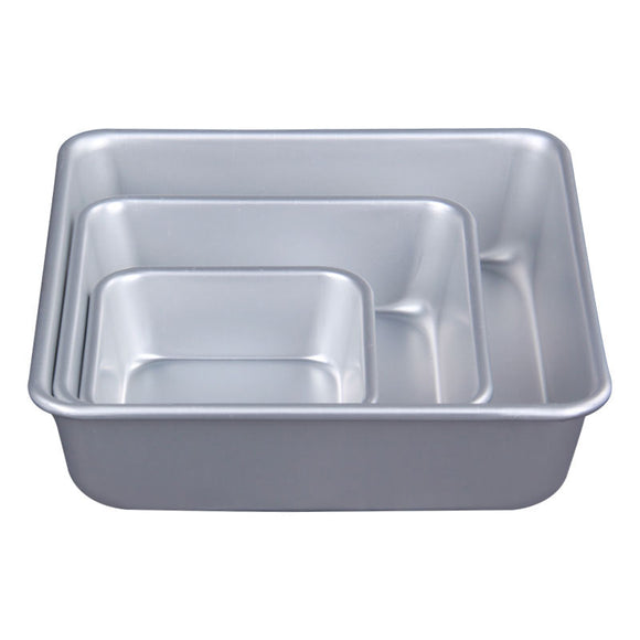 Molde Cuadrado de Aluminio para Tartas y Repostería