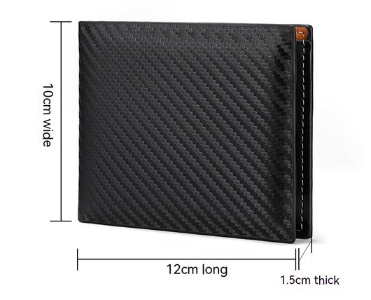 Billetera de Fibra de Carbono para Hombre con Cierre y Portacédulas - Image 13