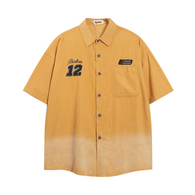 Camisa Suelta de Verano con Bolsillos Bordados para Hombre - Image 19