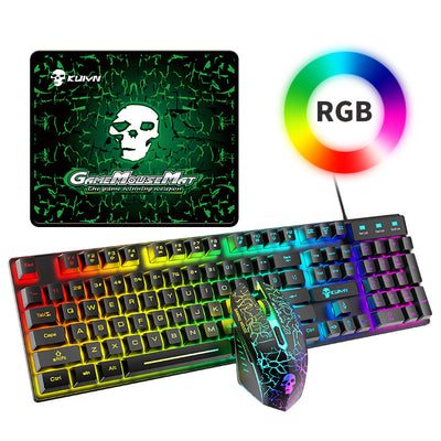 Kit Teclado y Ratón RGB Luminoso Kuiying T6 - Image 10