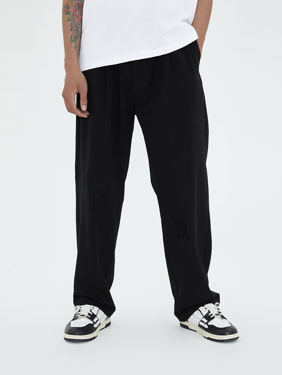 Pantalón Ancho de Tela Estampada Premium