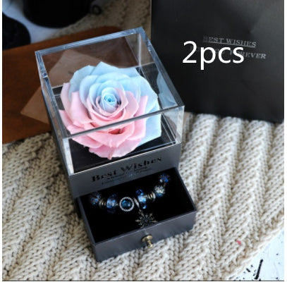 Caja de Joyero con Rosa Eterna - Regalo Perfecto para Amor y Ocasiones Especiales - Image 16