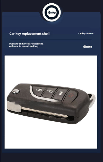 Carcasa de Llave Plegable para Toyota Camry y Highlander - Control Remoto 4 Botones - Image 12