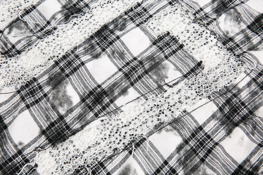 Camisa Cuadros Retro Oversize Manga Corta - Image 19
