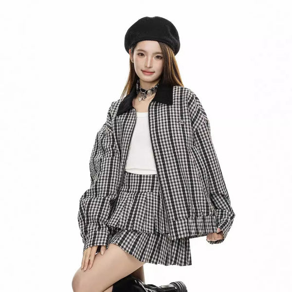 Camisa Casual de Manga Larga con Solapa - Estilo Temperamento