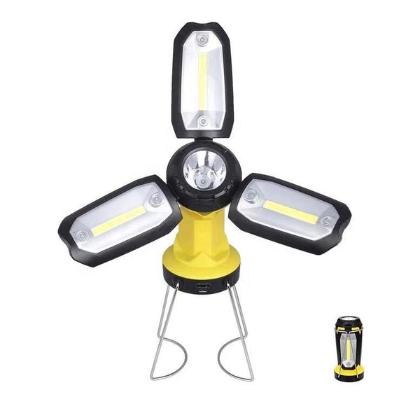 Linterna de Trabajo LED Recargable con Gancho y Base Magnética
