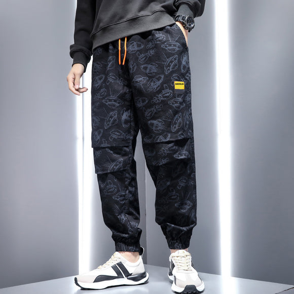Pantalones Casuales Holgados Estilo Retro Ruffian para Hombre