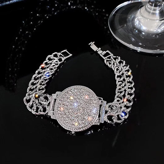 Reloj de Lujo Ligero con Pulsera de Diamantes Completos High Sense - Image 4