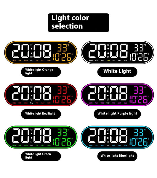 Reloj de Pared Digital Multifuncional para Sala - Decoración Moderna - Image 19
