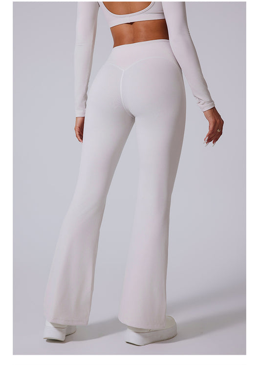 Pantalones Yoga Cintura Alta con Textura Satinada y Control Abdominal - Image 16