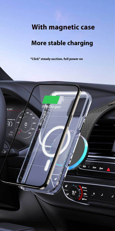 Soporte Magnético Inalámbrico para Auto con Luz LED y Aleación de Titanio - Image 15