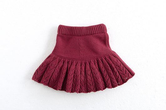 Falda Pantalón Plisada Retro Hueca para Niñas - Image 40