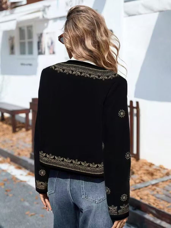 Abrigo Casual con Capucha y Cuello Redondo para Mujer