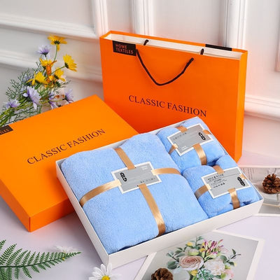 Set de 3 Toallas de Baño Coral Fleece en Caja de Regalo - Image 8