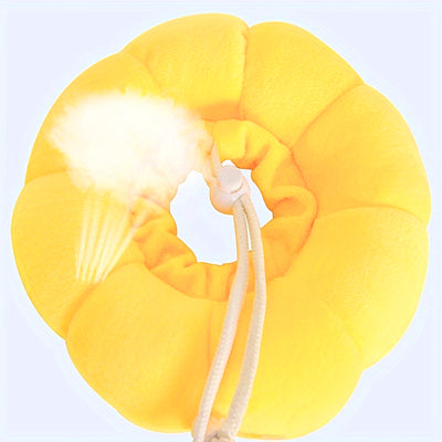 Collar Isabelino Ajustable para Mascotas Pequeñas - Cono de Recuperación Postquirúrgico Diseño Girasol - Image 7