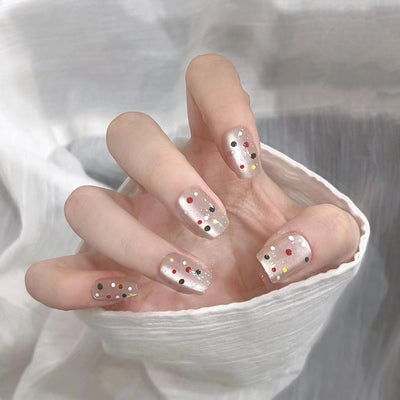 Uñas Postizas Cat Eye Rubor - Parches de Manicura Lista para Usar - Image 12