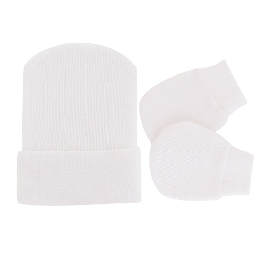 Set de Gorro Tejido y Manoplas Antiarañazos para Recién Nacido - Image 11