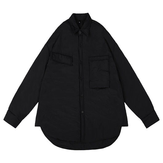 Chaqueta Acolchada Casual Estilo Camisero de Algodón Japonés - Image 17