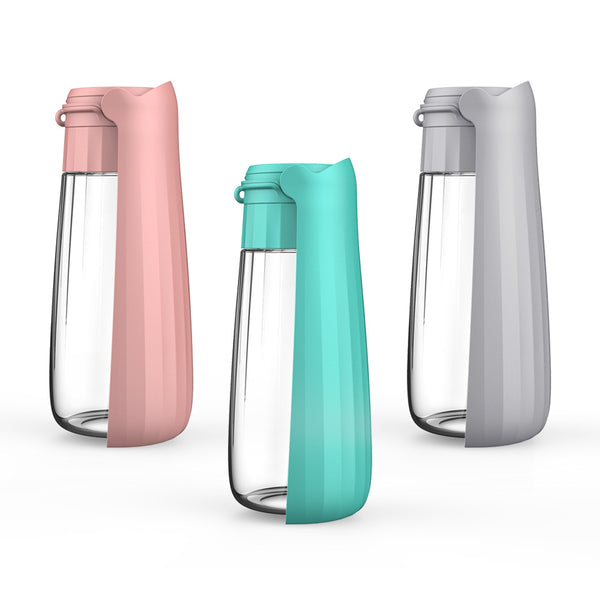 Botella Plegable para Perros 550ml - Bebedero Portátil para Mascotas Medianas y Grandes