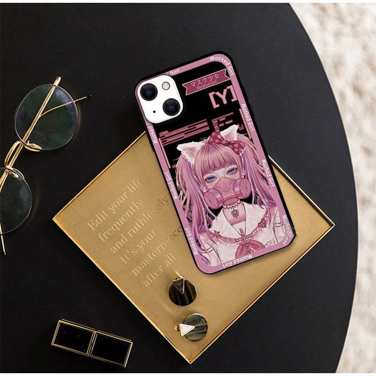 Funda para Teléfono Estilo Minimalista con Estampado de Chica