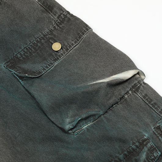 Jeans de Trabajo Personalizados con Múltiples Bolsillos y Cinturón Ajustable Estilo Europeo - Image 4