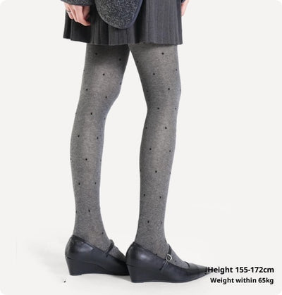 Pantimedias Transparentes Estilo Japonés con Lunares Blancos - Image 4