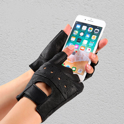 Guantes de Cuero de Oveja para Fitness Hombre y Mujer