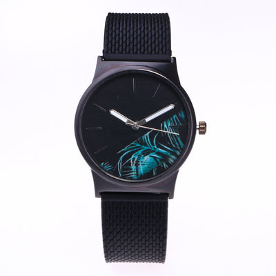 Reloj Unisex de Malla de Silicona con Diseño Floral - Image 11