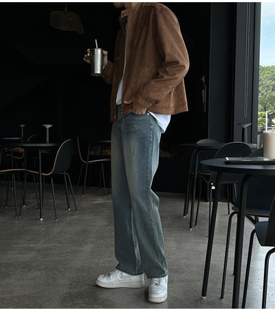 Chaqueta Café con Cuello de Pie - Image 11