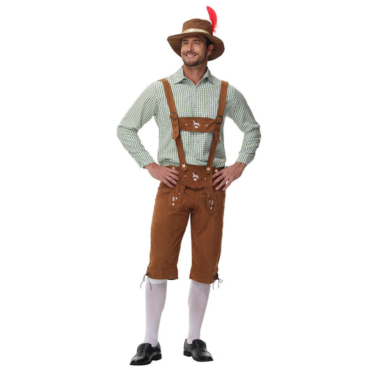 Peto de Cuadros para Festivales de Cerveza - Estilo Tradicional Hombre - Image 3
