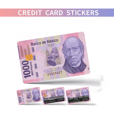 Anime cityscape credit card sticker with vibrant pink, purple, and blue hues, showing buildings and power lines. - Image 27