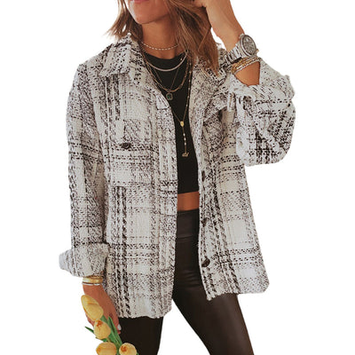 Camisa a Cuadros con Bolsillo Frontal - Image 9