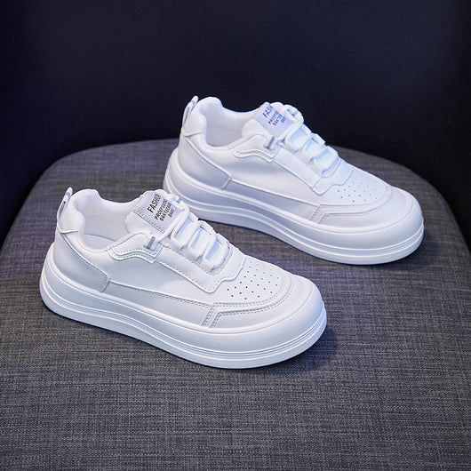Zapatillas Blancas Mujer con Suela Gruesa y Plataforma Cómoda - Image 3