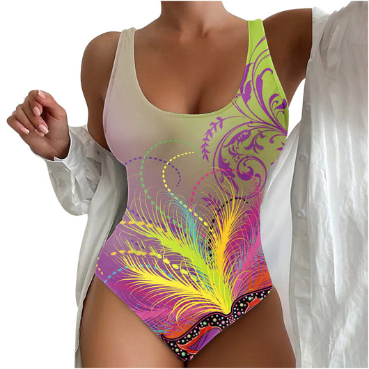 Traje de Baño Enterizo para Mujer con Contraste 3D - Diseño Moderno Playero - Image 16