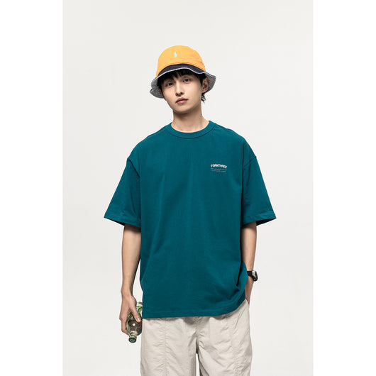 Camiseta Universitaria Retro Estilo Japonés Holgada Unisex - Image 3