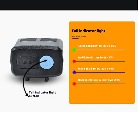 Luz Frontal LED para Bicicleta de Montaña con Carga USB - Image 8
