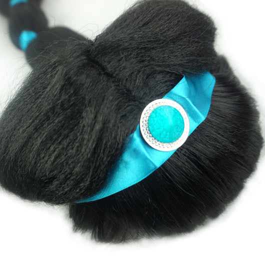 Peluca de Disfraz con Trenza Esponjosa y Accesorios para la Cabeza - Image 3