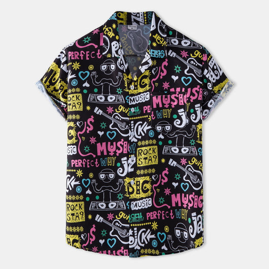 Camisa Hawaiana Floral de Manga Corta para Hombre - Estilo Casual Vacacional - Image 8