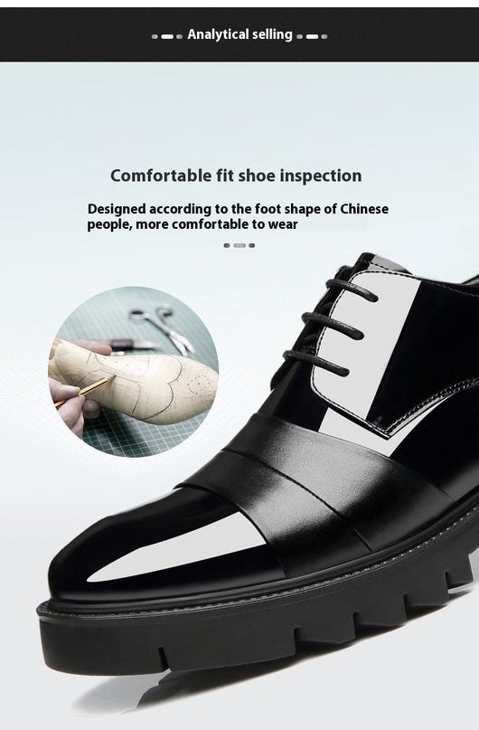 Zapatos Formales con Alzas Internas 10cm - Cuero Brillante Premium para Hombre - Image 18