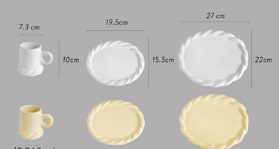 Plato de Cena Cerámica Minimalista - Diseño Clásico Blanco - Image 11