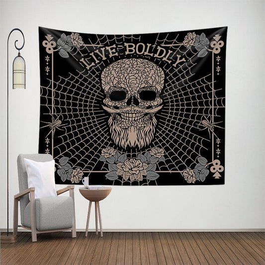 Tapiz de Decoración para el Hogar con Diseño de Calavera