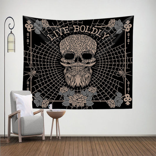 Tapiz de Decoración para el Hogar con Diseño de Calavera
