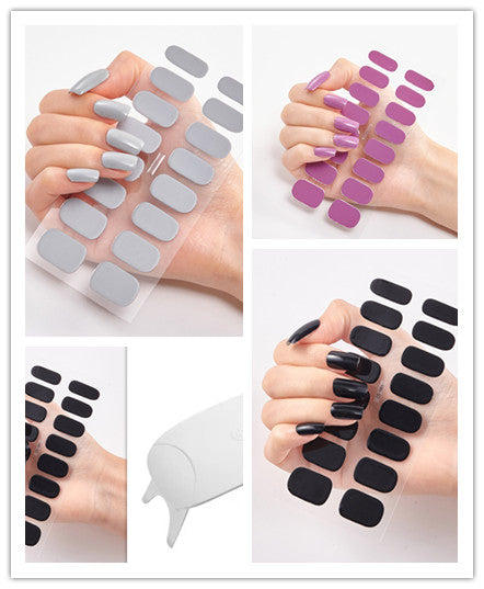 Calcomanías de Uñas Adhesivas Impermeables con Letras y Colores - Image 56