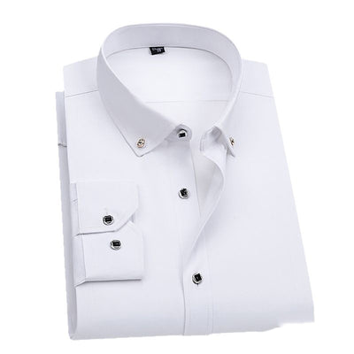 Camisa Blanca Profesional para Hombre sin Planchado - Ideal para Bodas y Eventos Formales - Image 10