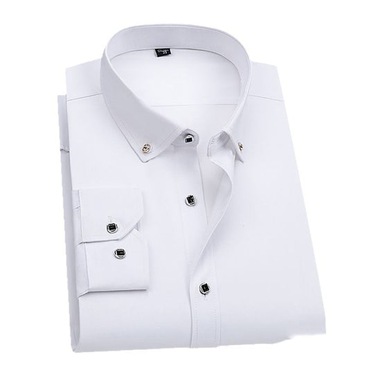 Camisa Blanca Profesional para Hombre sin Planchado - Ideal para Bodas y Eventos Formales - Image 10