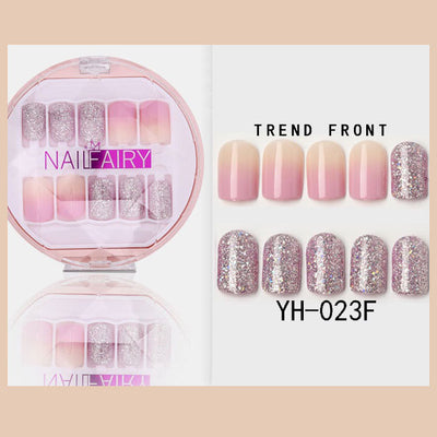 Uñas Postizas Coreanas Removibles Waterproof - Set 30 Piezas Manicura Instantánea - Image 8