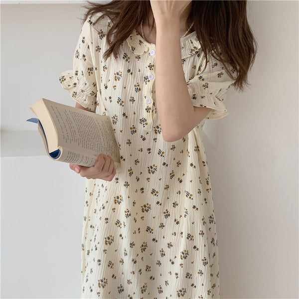 Vestido Camisón Floral Estilo Japonés y Coreano para Mujer - Image 3